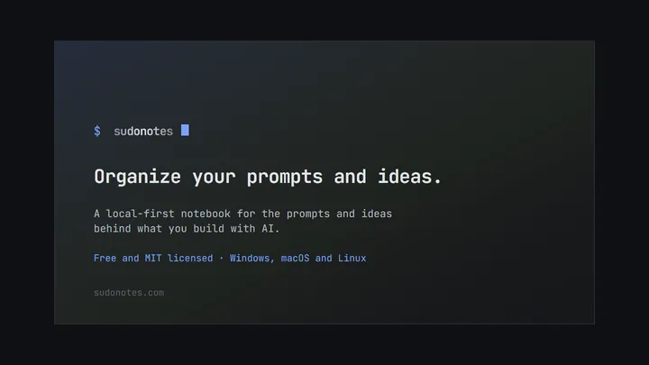 sudonotes editor